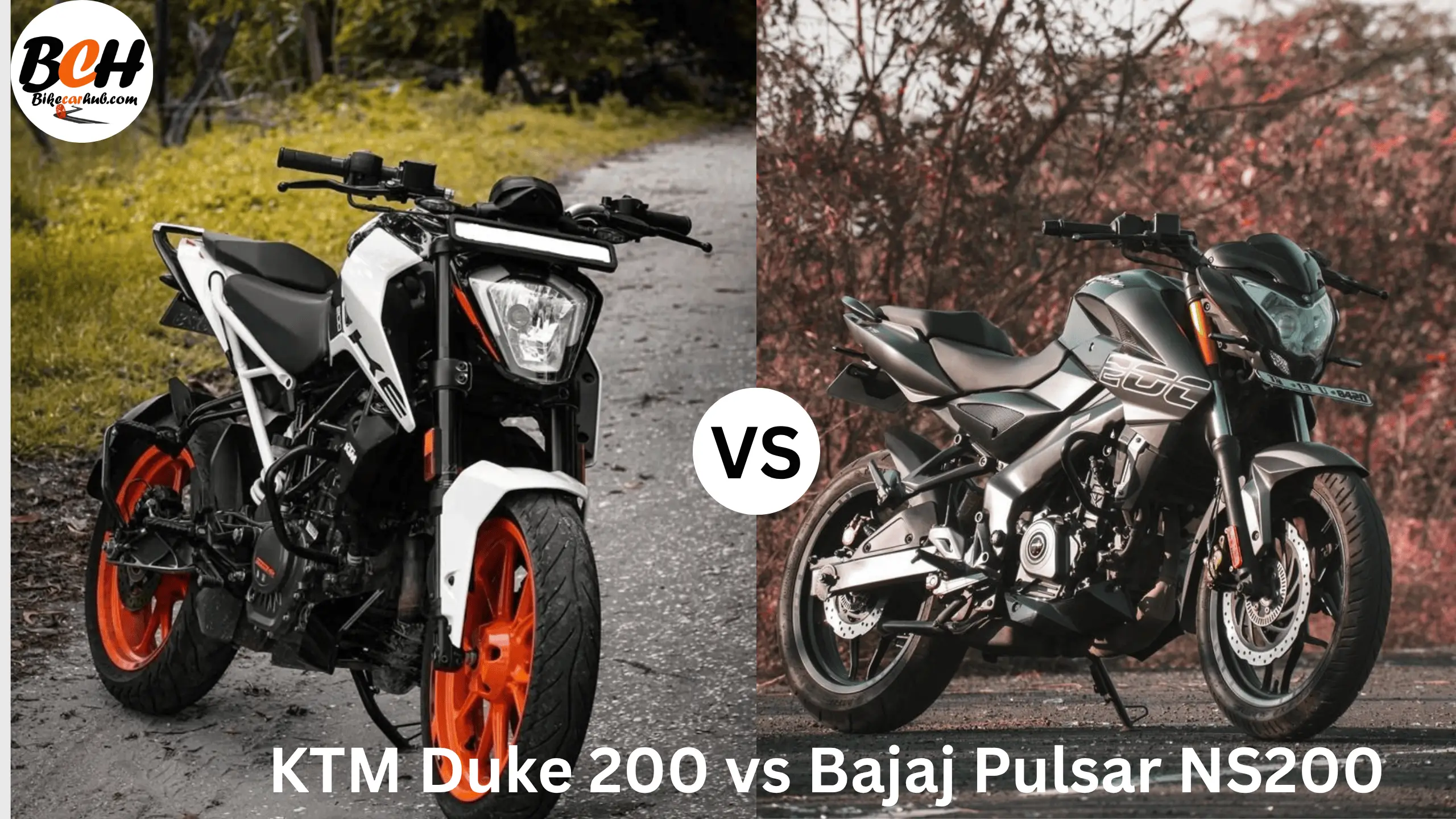 KTM Duke 200 vs Bajaj Pulsar NS200 – Full Comparison of Performance, Features, Mileage, and Price (2025) | BikeCarHub
